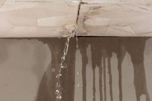 Professional Burst Pipe Cleanup technician working in Kearny, NJ